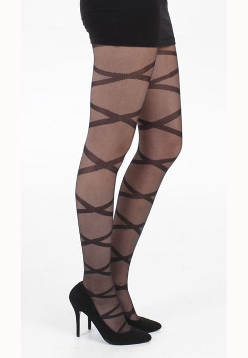 Tiffany Quinn Criss Cross Sheer Tights image