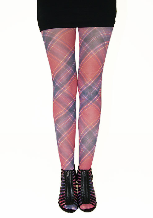 Tiffany Quinn Diagonal Tartan Tights image