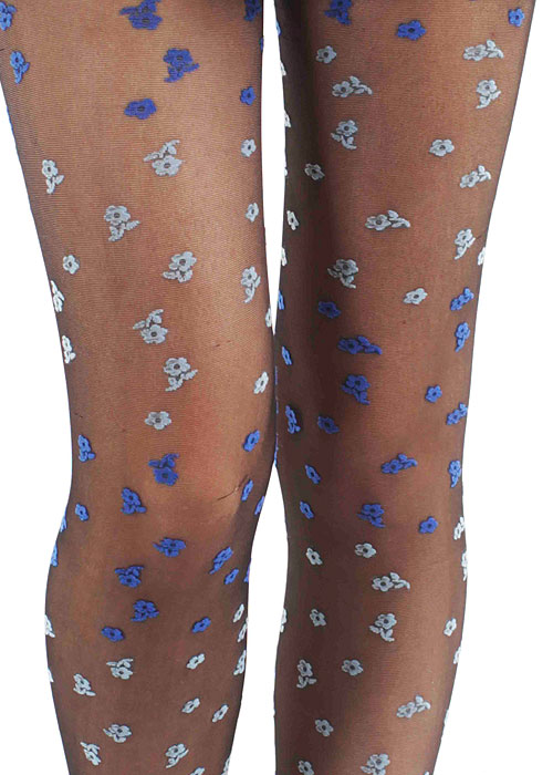 Tiffany Quinn Ditsy Floral Tights SideZoom 2