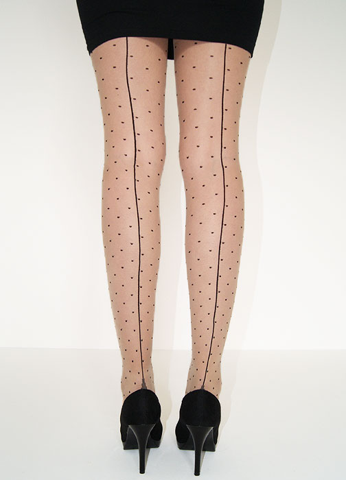 Tiffany Quinn Jive Dotty Seamed Tights image