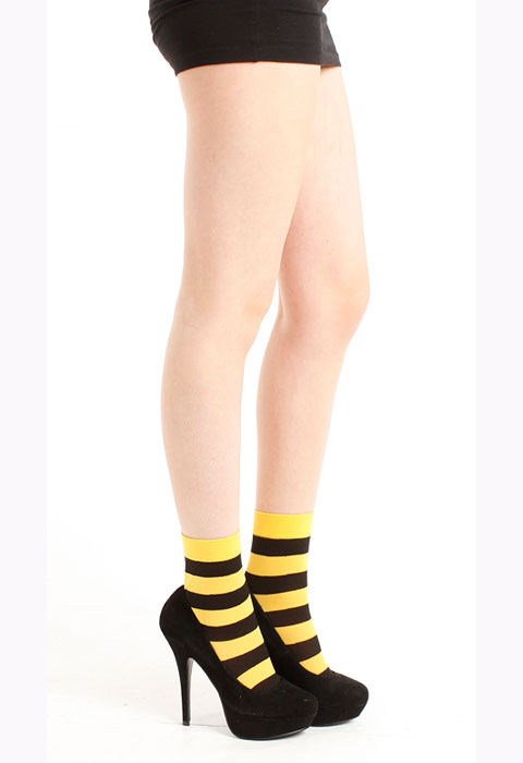 Tiffany Quinn Pixie Striped Ankle Socks SideZoom 2
