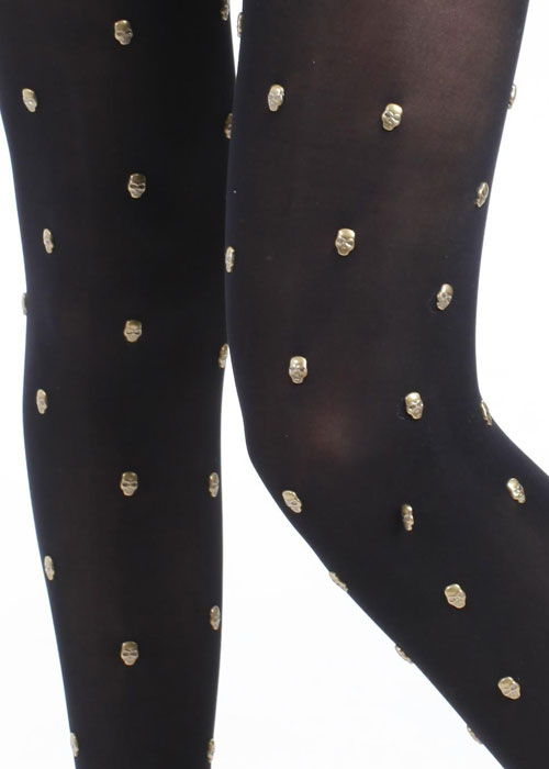 Tiffany Quinn All Over Skull Stud Tights SideZoom 2