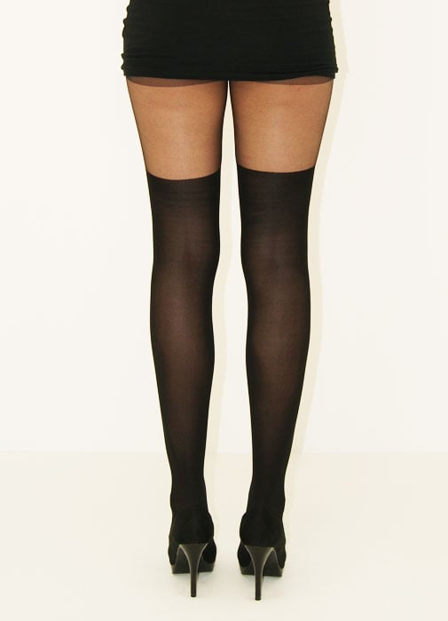 Tiffany Quinn T Cross Suspender Tights SideZoom 3