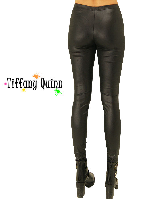 Tiffany Quinn Leather Look Leggings SideZoom 1