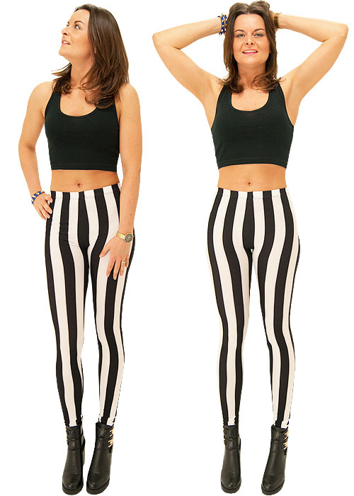 Tiffany Quinn Vertical Stripe Leggings SideZoom 2