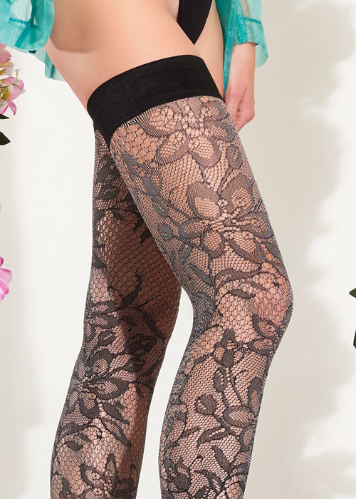 Trasparenze Gentian Hold Ups SideZoom 2