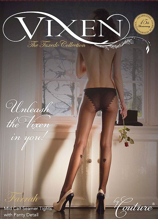 Vixen Farrah Mid Calf Seamer Tights SideZoom 2