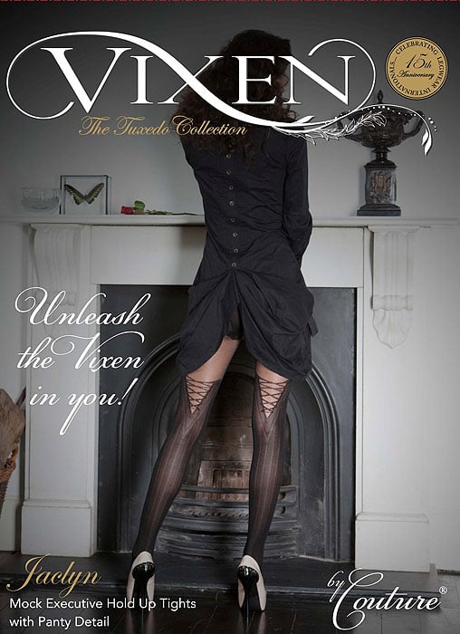 Vixen Jaclyn Mock Executive Hold Up Tights SideZoom 2