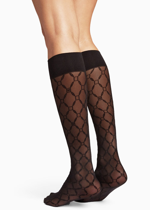 Wolford Aurora Monogram Knee Highs In Stock At UK Tights