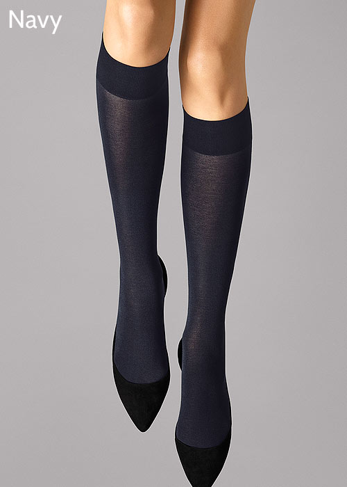 Wolford Cotton Knee Highs SideZoom 2