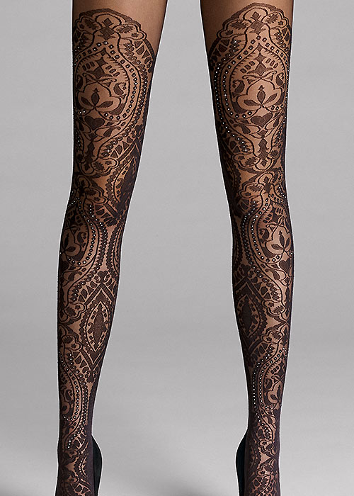 Wolford Henna Sparkle Tights BottomZoom 2
