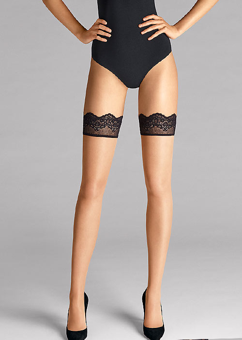 Wolford Lace Hold Ups SideZoom 1