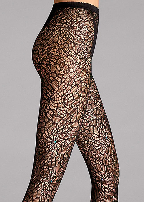 Wolford Lace Tights SideZoom 3