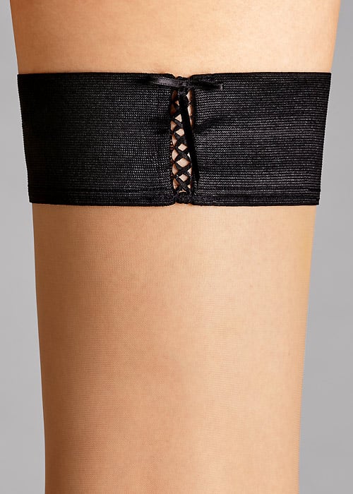 Wolford Lace Up Hold Ups image