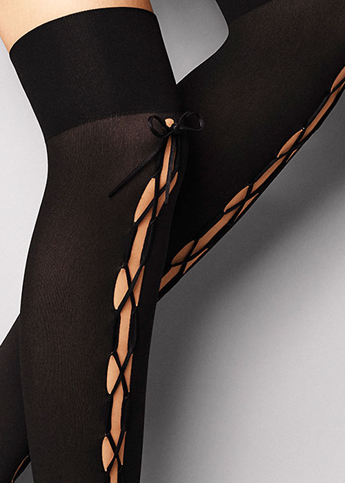 Wolford Lace Up Over The Knee Socks BottomZoom 2