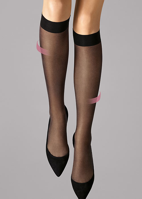 Wolford Pure Energy 30 Leg Vitaliser Knee Highs In Stock At UK Tights