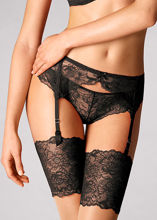 Wolford Stretch Lace Suspender Belt SideZoom 3