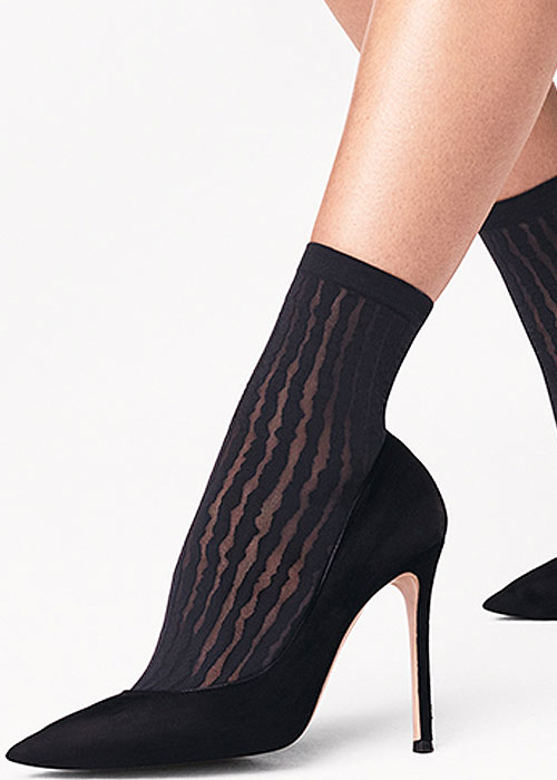 Wolford Stripes Ankle Highs SideZoom 2