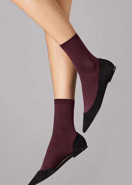 Wolford Velvet 66 Ankle Highs SideZoom 2