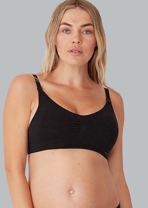 Ambra Bamboo Maternity Crop SideZoom 4