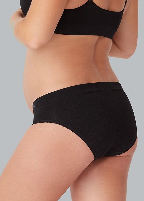 Ambra Bamboo Maternity Under The Bump Brief SideZoom 2