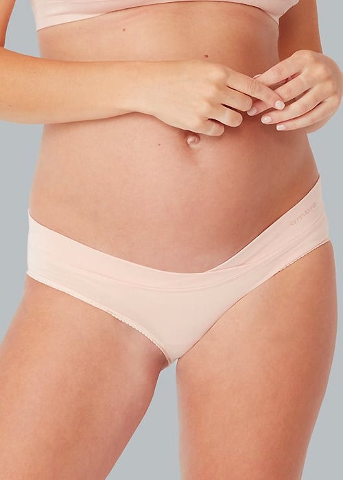 Ambra Bamboo Maternity Under The Bump Brief SideZoom 3