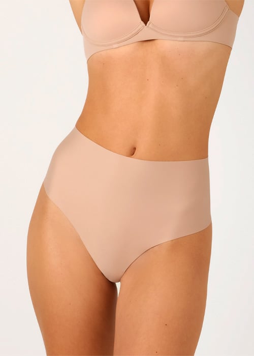 Ambra Laser Cut Hi Waisted G String SideZoom 3