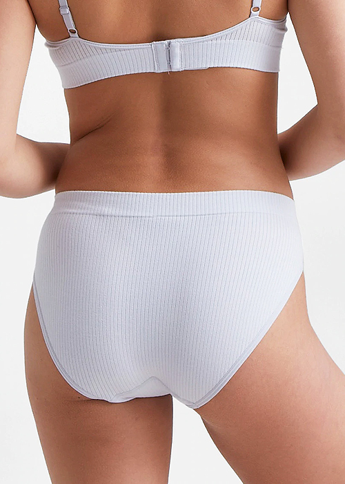 Ambra Organic Cotton Rib Hi Cut Brief SideZoom 2