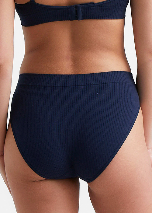 Ambra Organic Cotton Rib Hi Cut Brief SideZoom 4