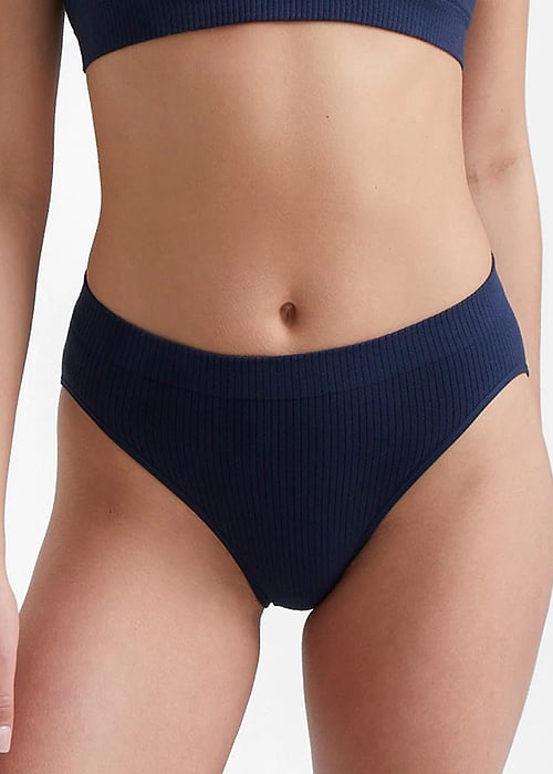 Ambra Organic Cotton Rib Hi Cut Brief SideZoom 3