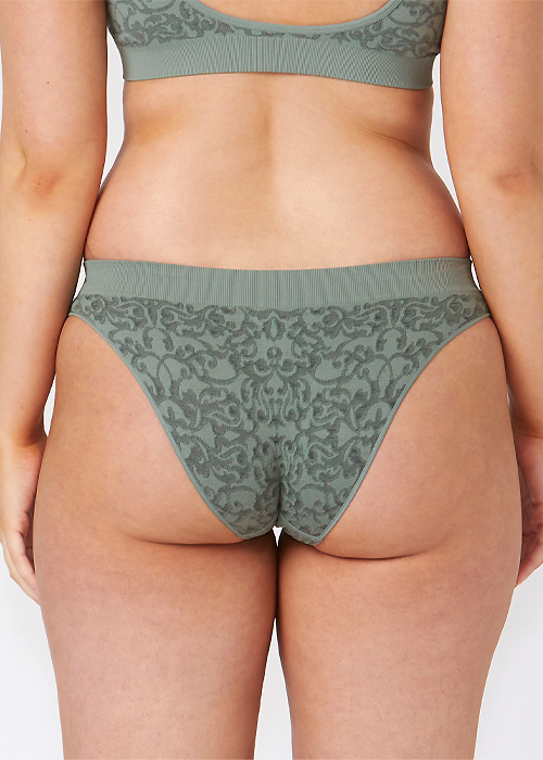 Ambra Recycled Nylon Lace Cheeky Bikini Brief image