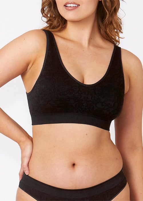 Ambra Recycled Nylon Lace Triangle Bralette image
