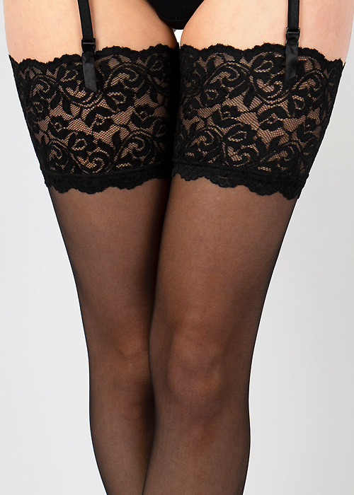 Aristoc Sensuous Lace Top 10 Denier Hold Ups SideZoom 3