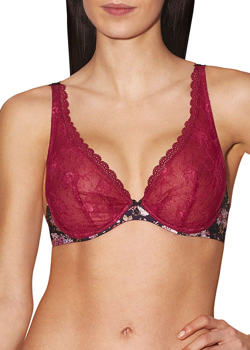 Aubade Fleurs De Plaisir Triangle Plunge Bra