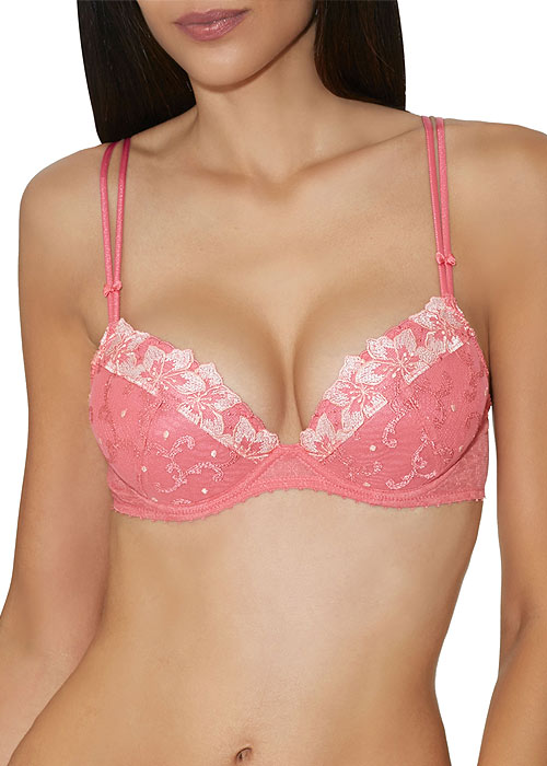 Aubade Wandering Love Pink Plunge Bra SideZoom 2