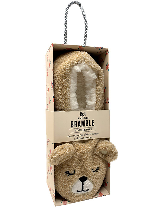 Bramble Animal Lined Slippers BottomZoom 3