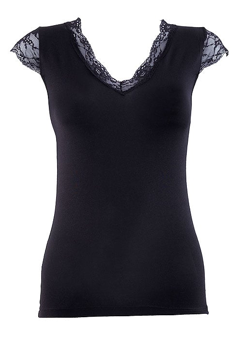 Blackspade Comfort Classic Lace V Neck Shirt image