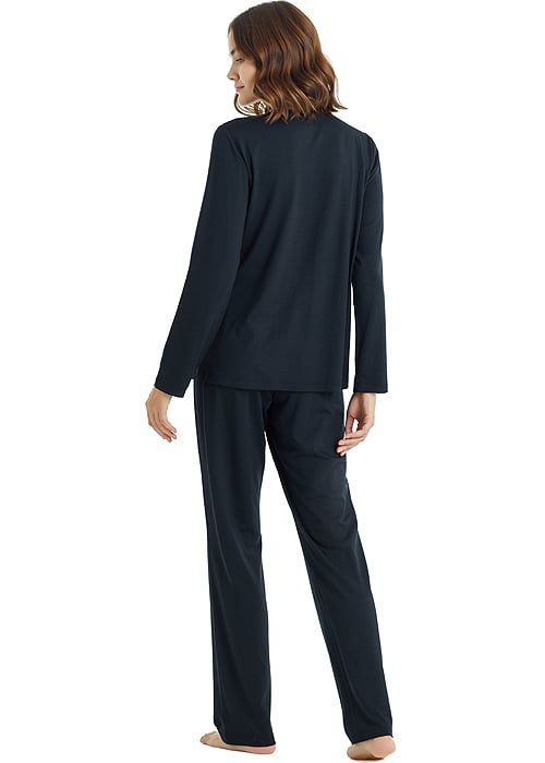 Blackspade Black Cherry Button Long Pyjama Set image