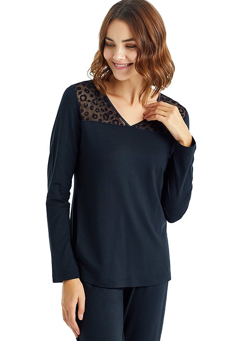 Blackspade Black Cherry Long Pyjama Set image