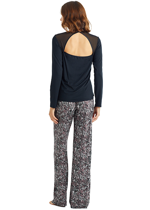 Blackspade Black Leopard Long Pyjama Set SideZoom 2