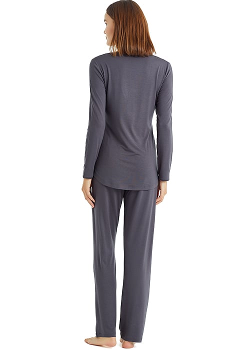 Blackspade Charcoal Powder V Neck Pyjama Set image