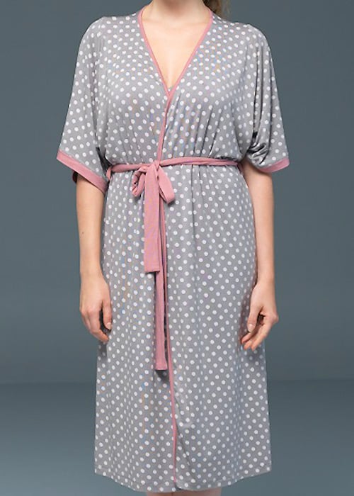 Blackspade Noir Olivia Dotted Robe SideZoom 2