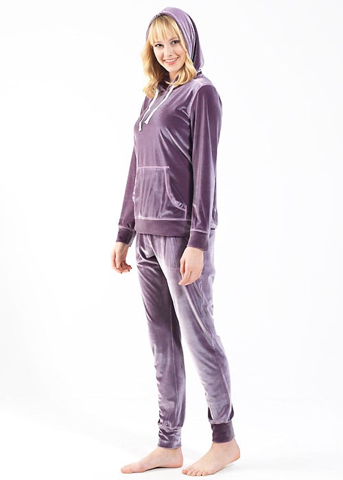 Blackspade Velvet Long Pyjama Set