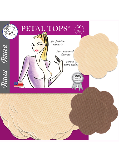 Braza Petal Tops Disposable Nipple Covers 5 Pair Pack
