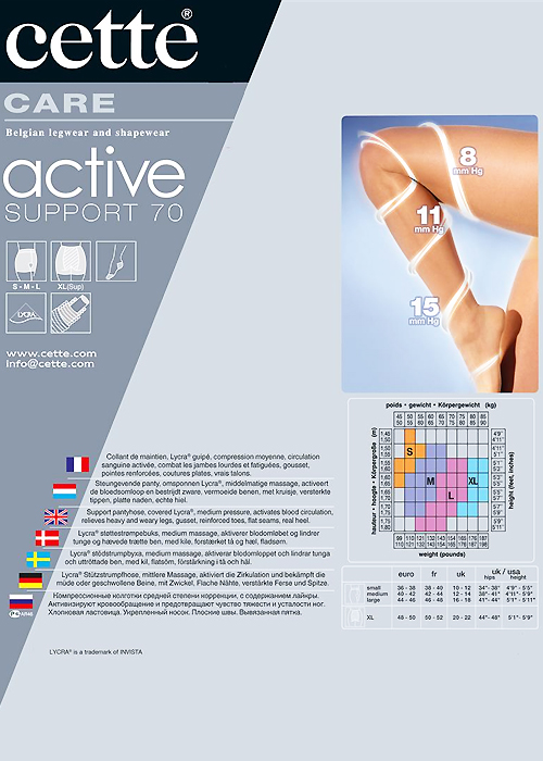 Cette Active Medium Support 70 Tights Zoom 4