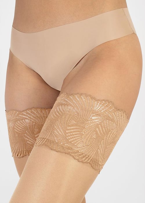 Cette Versailles 20 Satin Hold Ups SideZoom 3