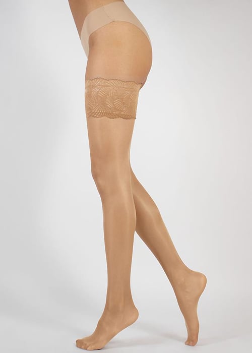 Cette Versailles 20 Satin Hold Ups SideZoom 2