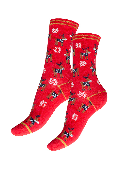 Charnos All Over Reindeer Socks
