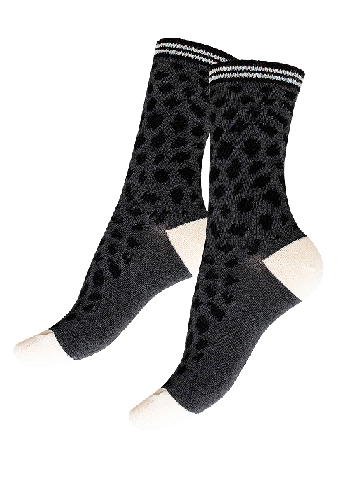 Charnos Bamboo Cheetah Print Socks