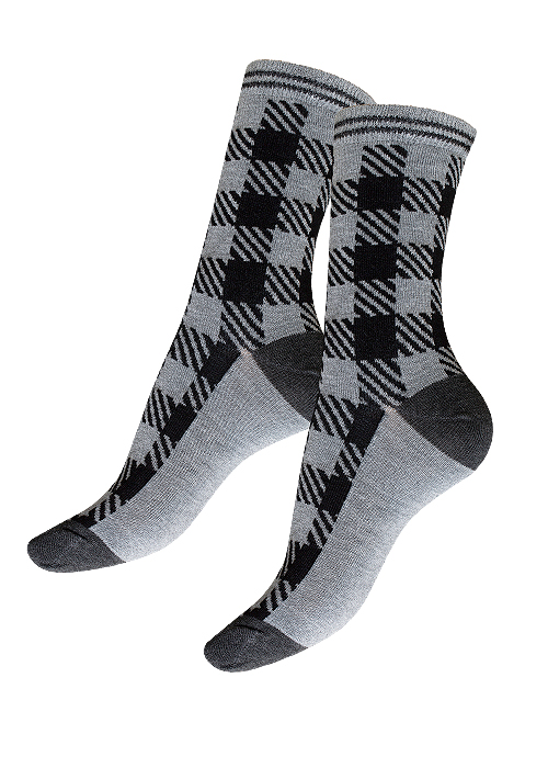 Ladies 5 Pack Socks Design Polka Dots Dog Black Pink Stripe Cotton Rich Size 4-8 